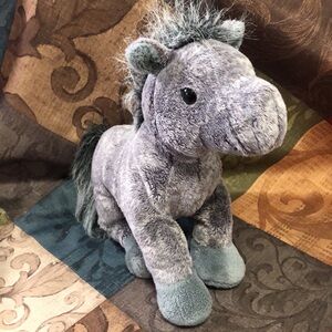 🛍️5/$20🛍️EUC GANZ WEBKINZ Grey Arabian Horse.